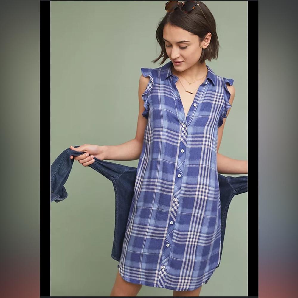 Cloth & Stone Parisa Plaid Shirtdress from Anthropologie
